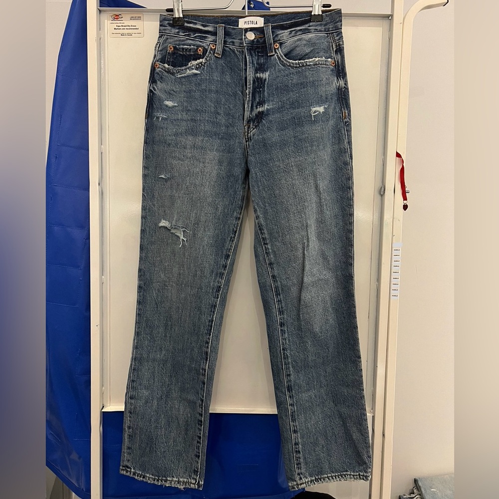 PISTOLA Charlie High Rise Straight Jeans